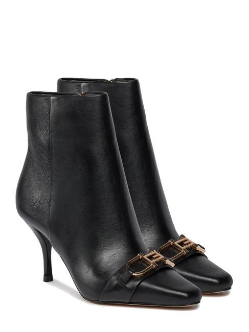 GUESS SILENE Leather ankle boots BLACK - Women’s shoes