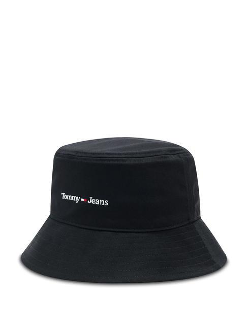 TOMMY HILFIGER TOMMY JEANS tommy jeans sport bucket cappello cotone  BLACK - Hats