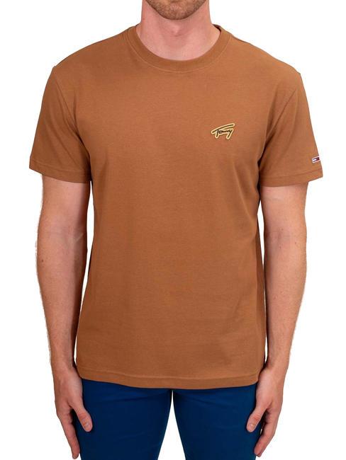 TOMMY HILFIGER TJ CLASSIC GOLD SIGNATURE Cotton T-shirt desert khaki - T-shirt