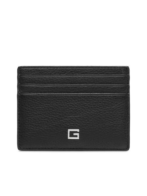 GUESS NEW ZURIGO RFID leather card holder BLACK - Men’s Wallets