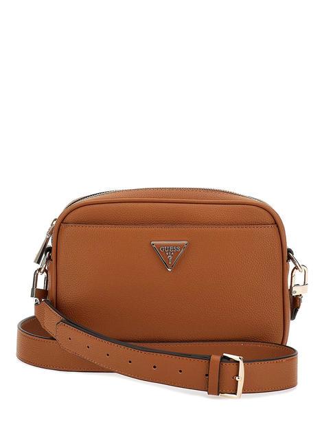 GUESS MERIDIAN Small shoulder bag COGNAC - Women’s Bags