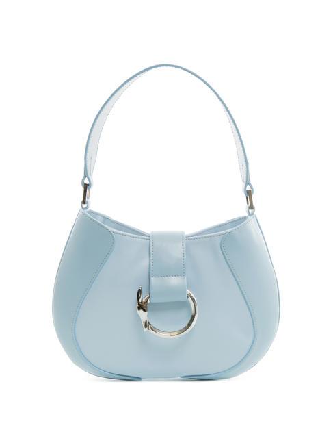 TRUSSARDI MEROE Shoulder bag in leather and fabric opal - Women’s Bags