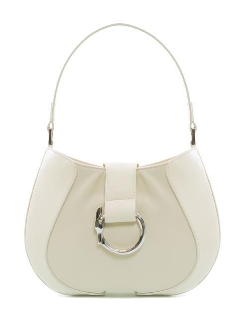 TRUSSARDI MEROE Shoulder bag in leather and fabric linen - Women’s Bags