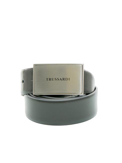 TRUSSARDI DOUBLE Reversible leather belt shark - Belts