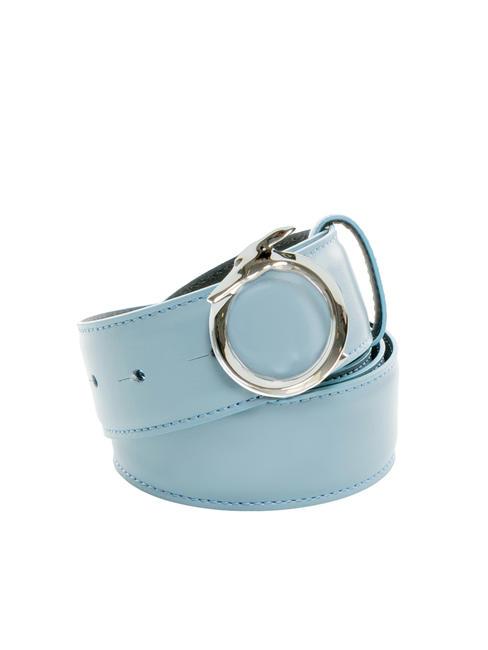 TRUSSARDI GREYHOUND  Made in Italy leather belt opal - Belts