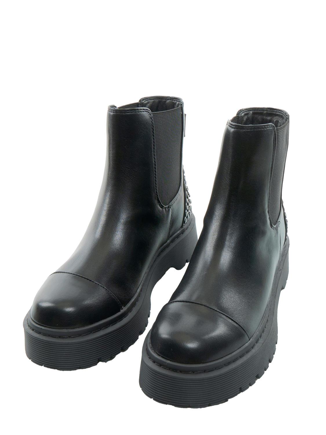 Roccobarocco Studs Ankle Boots With Elastic And Studs Black Buy