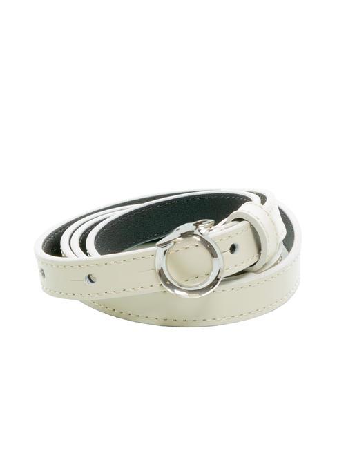 TRUSSARDI GREYHOUND Thin leather belt, can be shortened linen - Belts