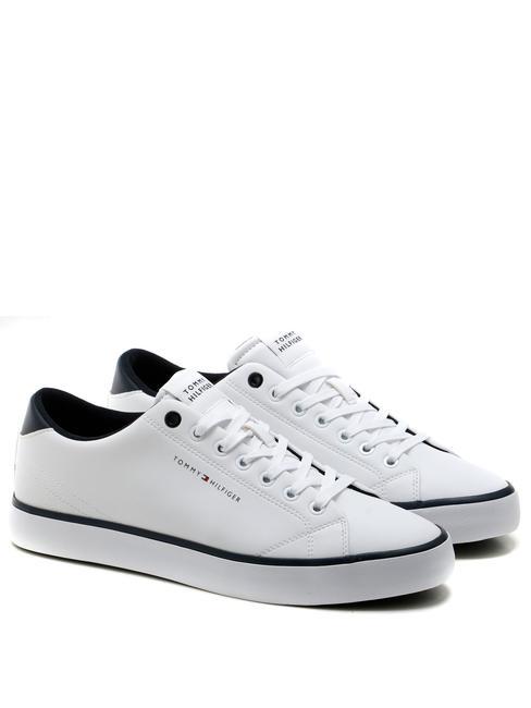 TOMMY HILFIGER HIGH VULCANIC CORE Recycled leather sneakers white - Men’s shoes