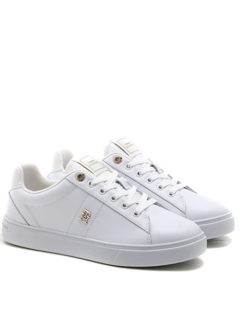 TOMMY HILFIGER ESSENTIAL ELEVATED Leather sneakers white - Women’s shoes