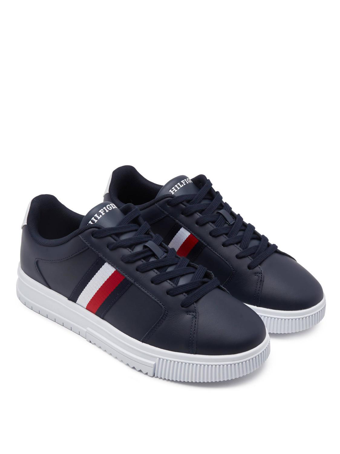 Tommy hilfiger grey best sale sneakers