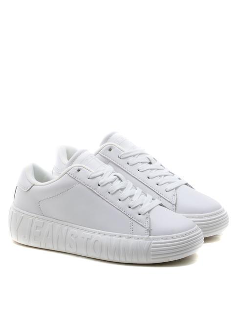 TOMMY HILFIGER TOMMY JEANS Leather Cupsole Leather sneakers white - Women’s shoes