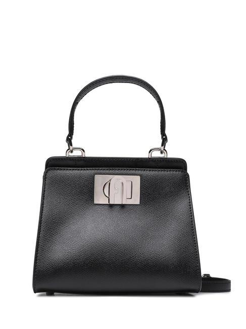 FURLA 1927 Ares print leather mini bag Black - Women’s Bags