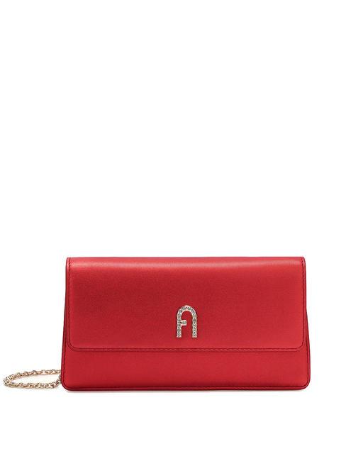 FURLA DIAMANTE Trapeze mini bag Venetian red - Women’s Bags