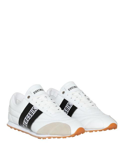 BIKKEMBERGS SOCCER Leather sneakers White black - Men’s shoes