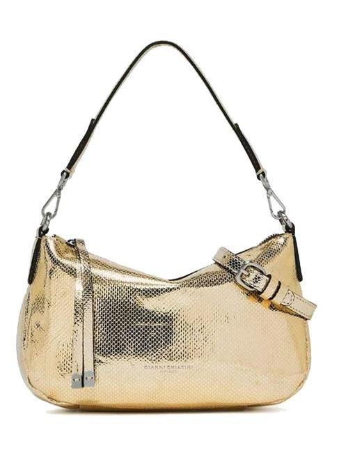 GIANNI CHIARINI NADIA Laminated leather bag gold - Women’s Bags