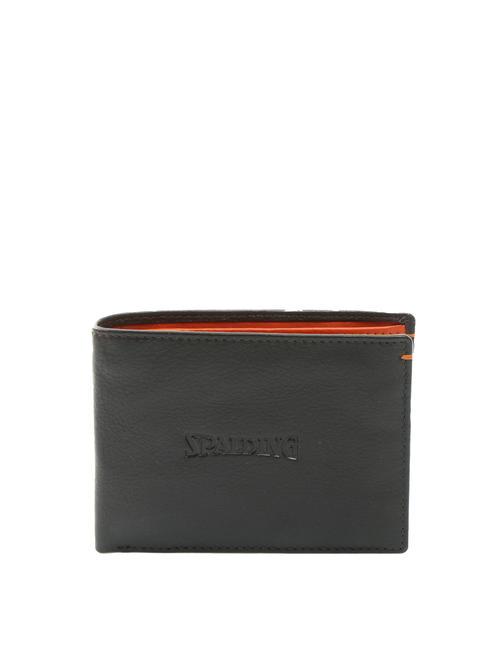 SPALDING NEW YORK COLOR WALLET Two-tone leather wallet brown/orange - Men’s Wallets
