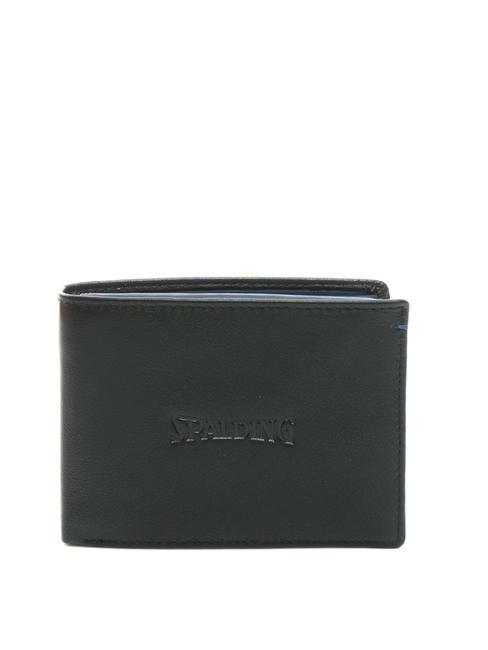 SPALDING NEW YORK COLOR WALLET Leather wallet, with flap black/navy - Men’s Wallets