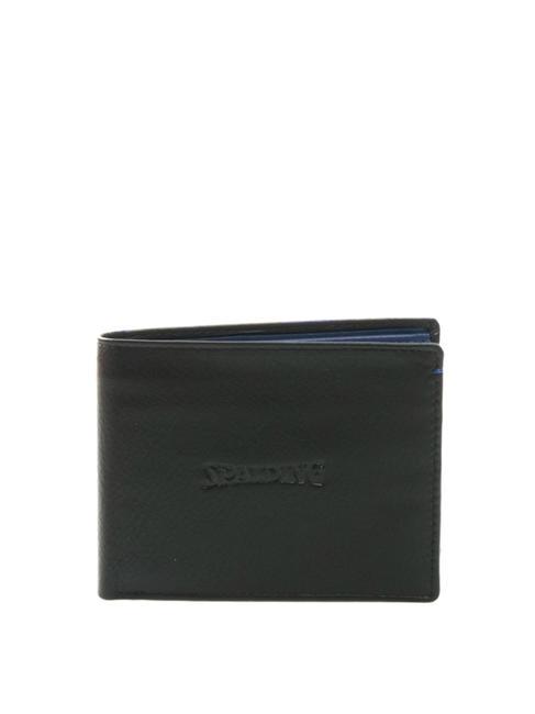 SPALDING COLOR WALLET Leather wallet, with coin purse black/navy - Men’s Wallets