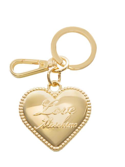 LOVE MOSCHINO HEART Keychain gold - Key holders