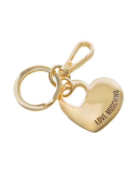LOVE MOSCHINO HEART LOGO Keychain gold - Key holders