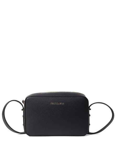 Trussardi Lisbona Shoulder Camera Bag Black - Buy At Outlet Prices!