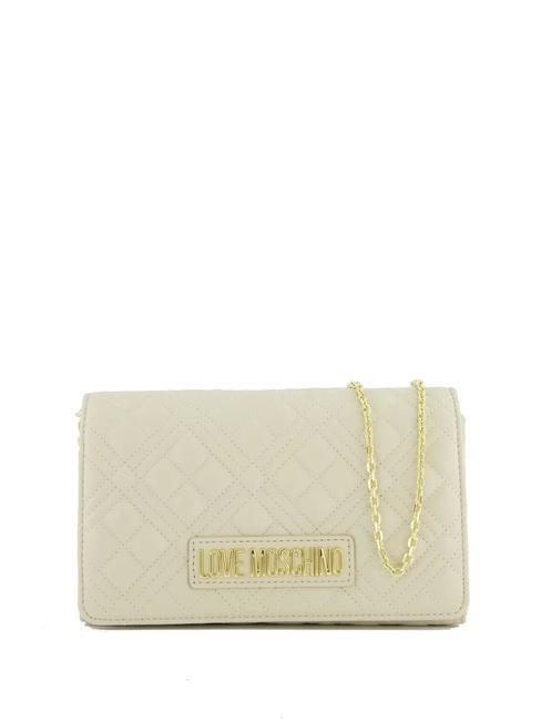 LOVE MOSCHINO QUILTED Shoulder mini bag ivory - Women’s Bags