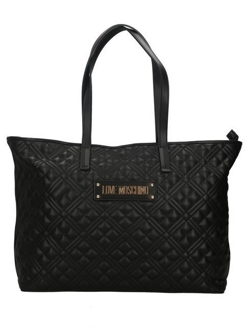 LOVE MOSCHINO QUILTED Shopping Bag Black - Women’s Bags