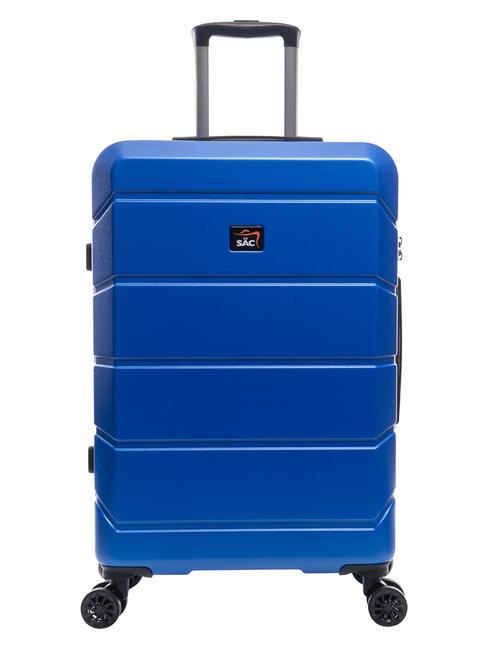 LESAC TOURING Medium size trolley blue - Rigid Trolley Cases