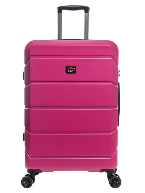 LESAC TOURING Medium size trolley rose - Rigid Trolley Cases