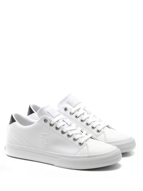 TOMMY HILFIGER HI VULC STREET Leather sneakers white - Men’s shoes