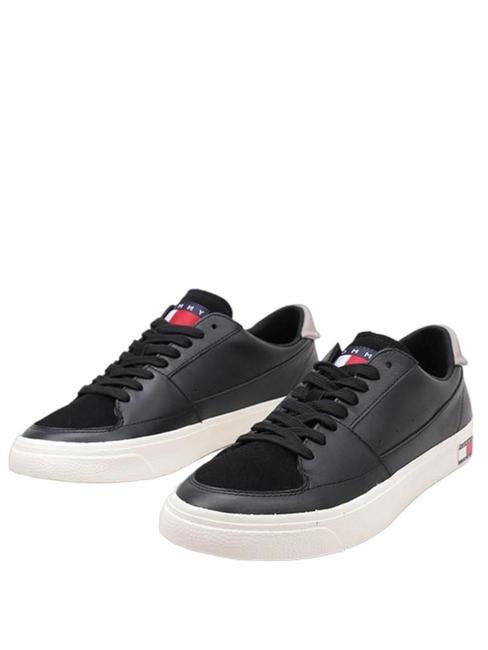 TOMMY HILFIGER TOMMY JEAN Vulcanized Essential Sneakers BLACK - Men’s shoes