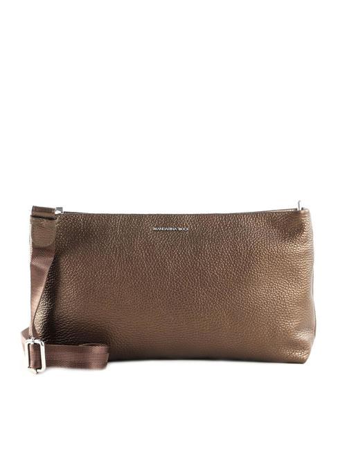 MANDARINA DUCK MELLOW LUX Leather shoulder bag bronze - Women’s Bags