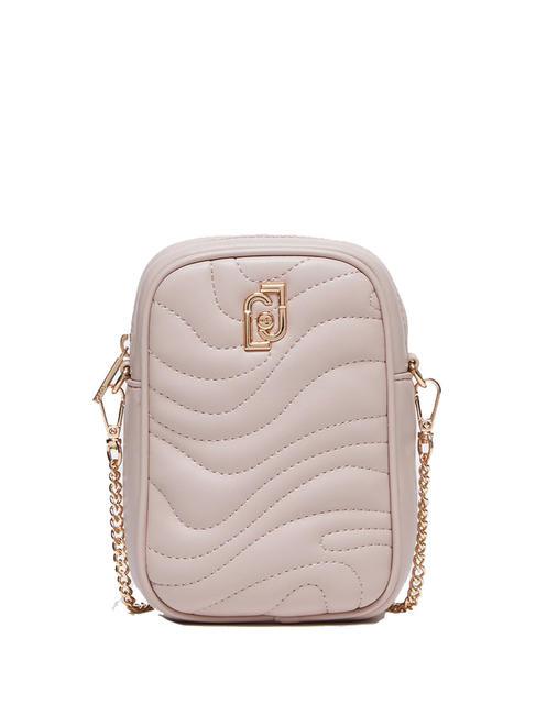 LIUJO QUILTED iPhone clutch bag with shoulder strap meg rose - Women’s Bags