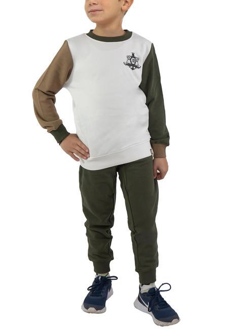 JOHN RICHMOND HENDRY Cotton sweatshirt and trousers tracksuit cloud/e.gr - Children's tracksuits