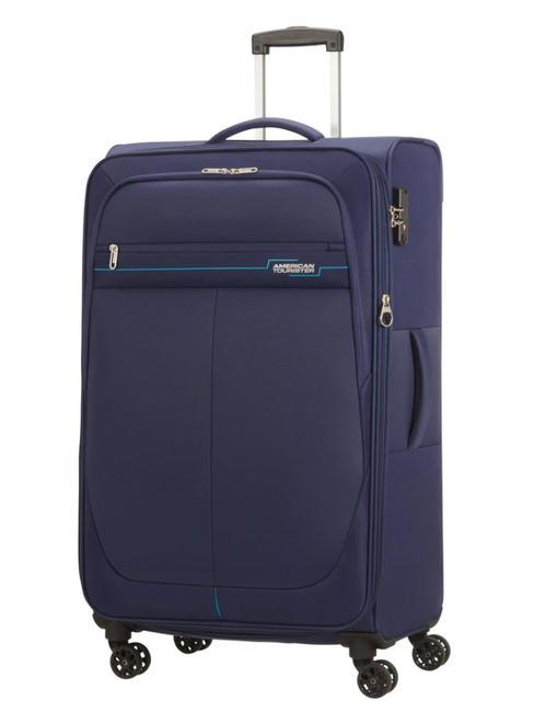 AMERICAN TOURISTER DEEP DIVE Large expandable trolley navy / blue - Semi-rigid Trolley Cases