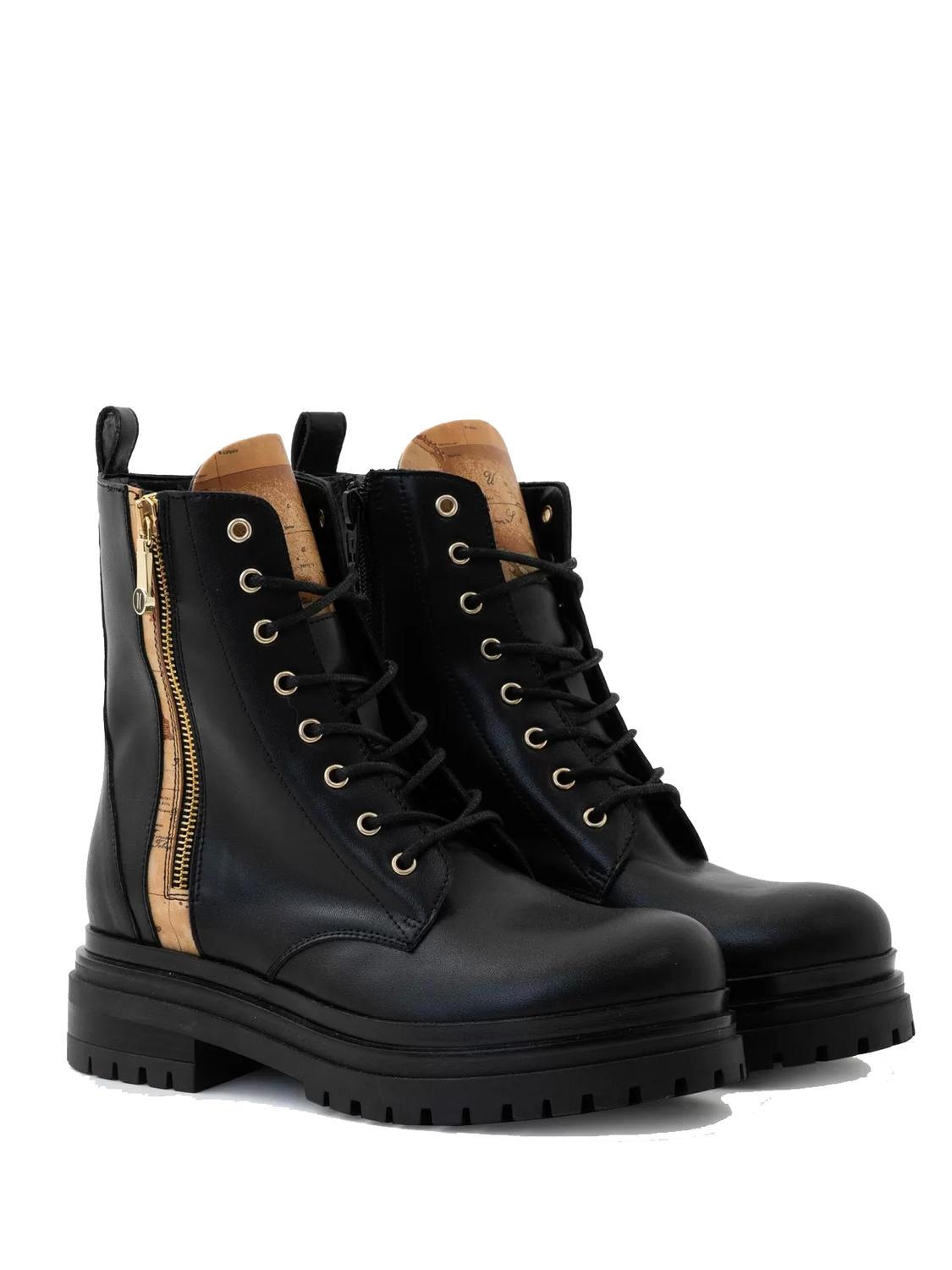 ALVIERO MARTINI PRIMA CLASSE GEO CLASSIC Leather amphibious ankle boots