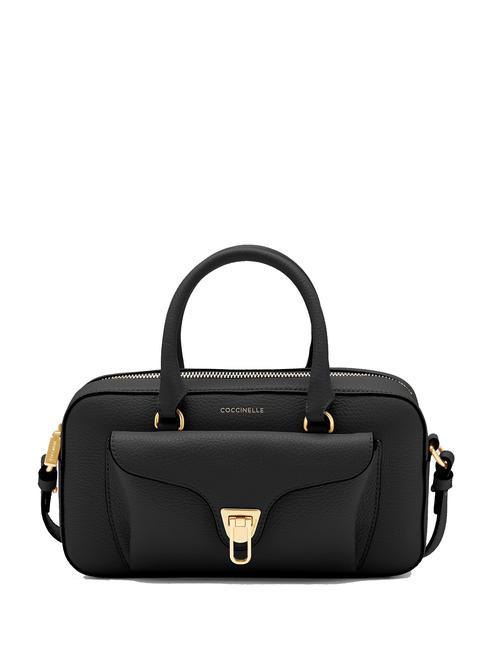 COCCINELLE BEAT SOFT Leather handbag with shoulder strap Black - Women’s Bags