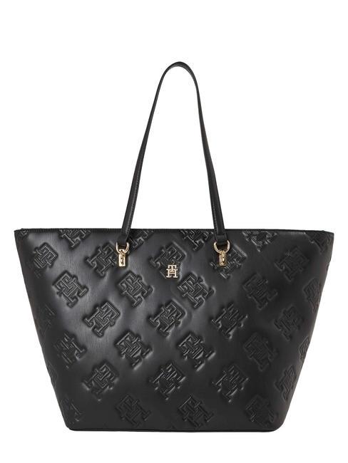TOMMY HILFIGER TH REFINED MONO Shoulder shopping bag black - Women’s Bags