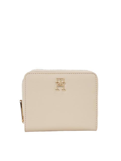 TOMMY HILFIGER ICONIC TOMMY Medium wallet white clay - Women’s Wallets