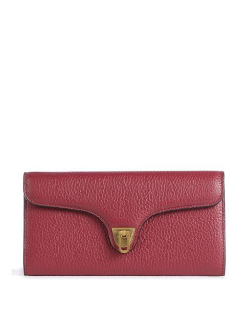 COCCINELLE BEAT SOFT Leather wallet garnet red - Women’s Wallets