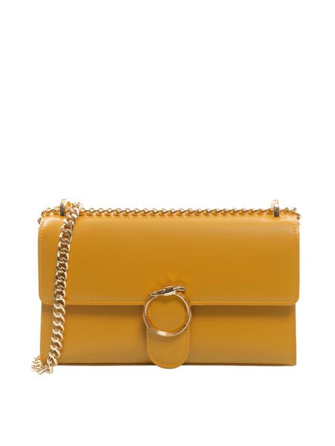 TRUSSARDI NEW GRACE Shoulder clutch bag mineral yellow - Women’s Bags