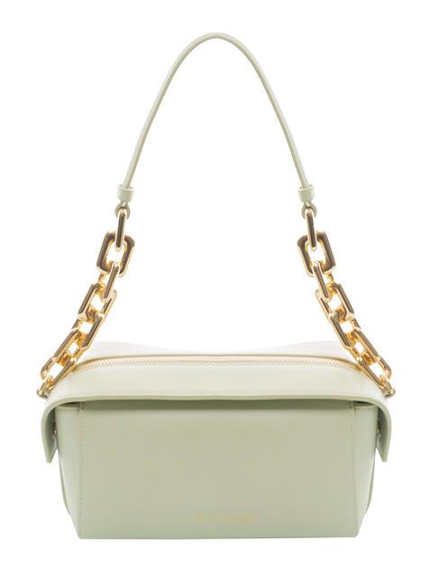 TRUSSARDI ASTER Mini shoulder bag with chain moss grey - Women’s Bags