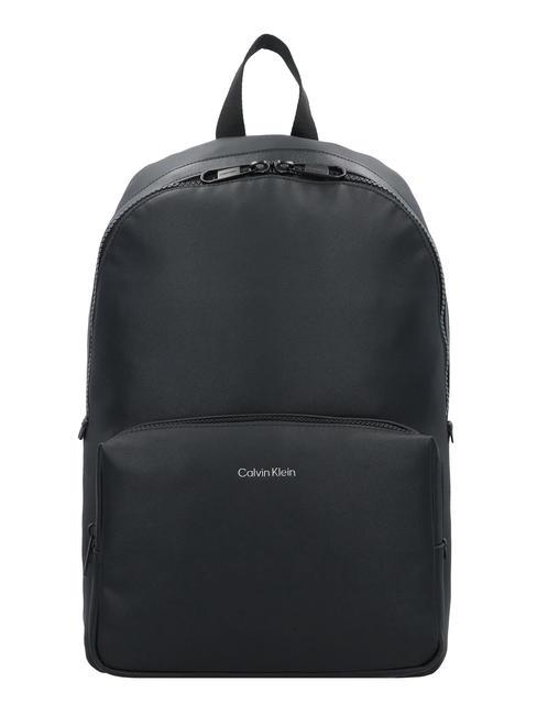 CALVIN KLEIN CK MUST 15" laptop backpack ck black pique - Laptop backpacks