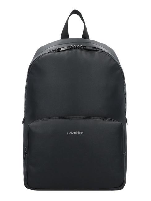 CALVIN KLEIN CK MUST 15" laptop backpack ck black pique - Laptop backpacks