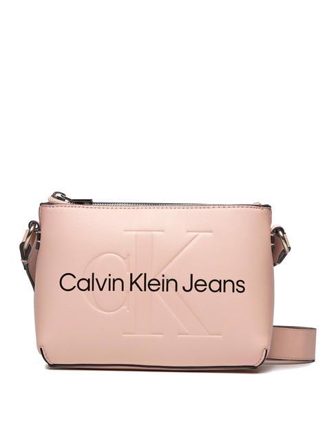 CALVIN KLEIN CK JEANS SCULPTED Shoulder camera bag pale conch shell - Women’s Bags