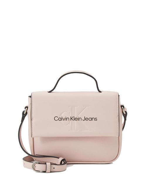 CALVIN KLEIN CK JEANS SCULPTED MONO Handbag with shoulder strap pale conch shell - Women’s Bags