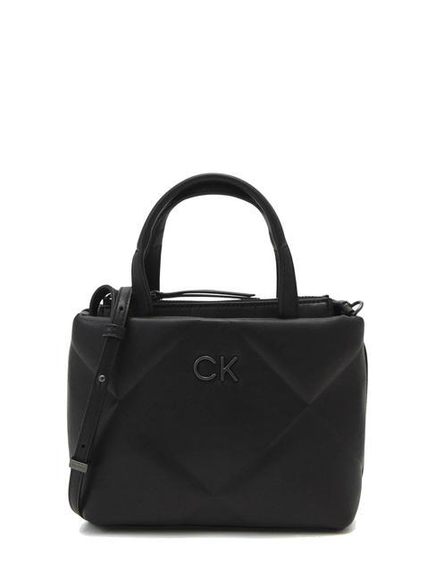 CALVIN KLEIN RE-LOCK QUILT Mini tote bag with shoulder strap ck black - Women’s Bags