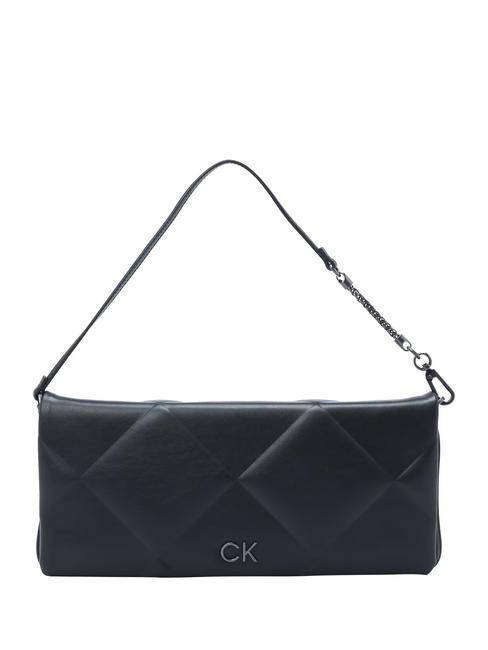 CALVIN KLEIN RE-LOCK QUILT Quilted clutch bag ck black - Women’s Bags