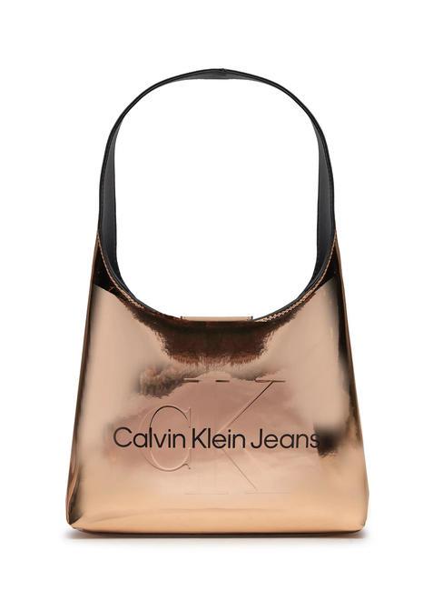 CALVIN KLEIN SCULPTED ARC MIRROR Shoulder bag frosted almond - Women’s Bags