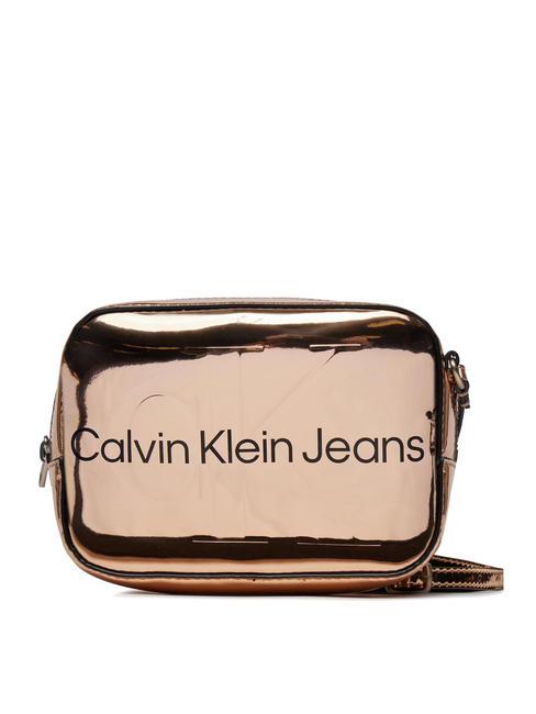 CALVIN KLEIN SCULPTED MIRROR Shoulder camera bag frosted almond - Women’s Bags